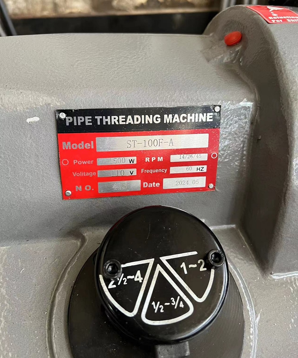 1500w Induction motor pipe threading machine